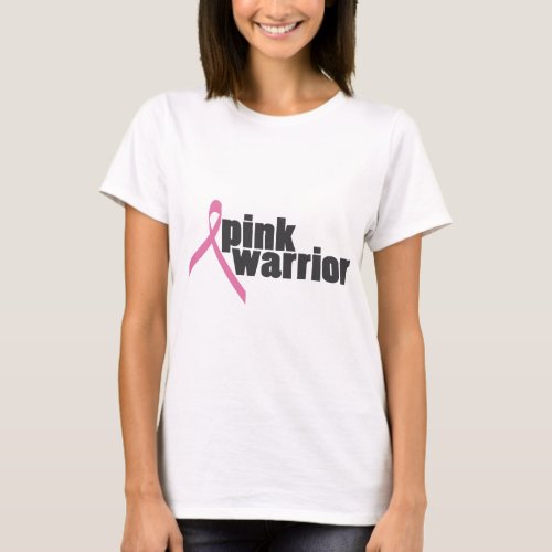 pink warrior breast cancer T_Shirt