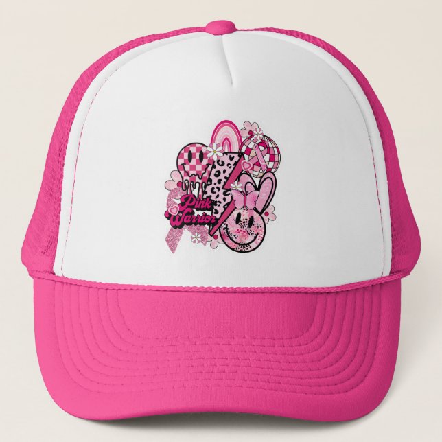 Pink Warrior  Trucker Hat (Front)