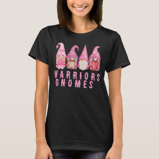 Pink warriors gnomes,breast cancer survivor crew T-Shirt