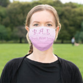 Pink Washable Social Distancing Best Aunt Adult Cloth Face Mask (Outside)