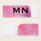 Pink Water Color Monogram (Front & Back)