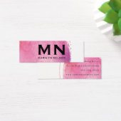 Pink Water Color Monogram (Desk)