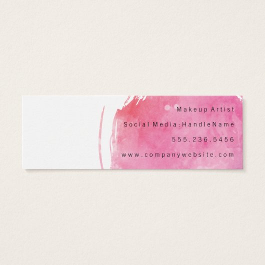 Pink Water Color Monogram (Back)