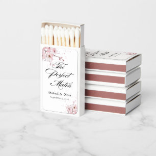 Pink Water Color Perfect Match Wedding Matches