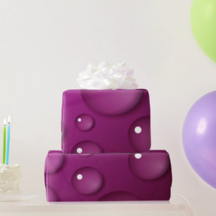 Pink Water Drop Background Wrapping Paper