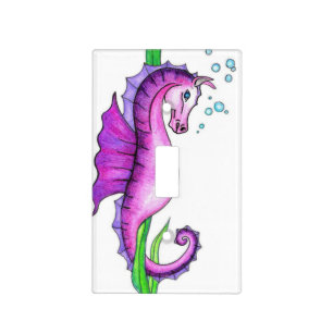 Pink Water Horse Switch cover