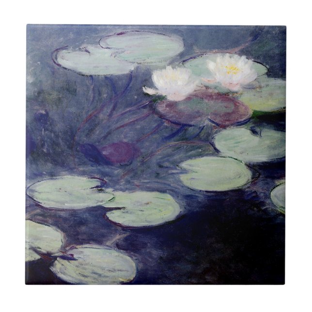 Pink Water-Lilies: 1897-99 by Monet Tile (Front)