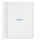 Pink Water Lilies on Blue Get Well Back Surgery (Inside (Right))