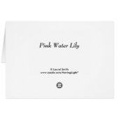 Pink Water Lily (Back Horizontal)