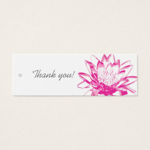 Pink Water Lily Gift Tags