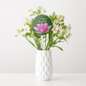 Pink Water Lily Lotus Flower Birthday Balloon (Vase)