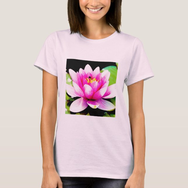 Pink water lily T-Shirt (Front)