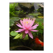 Pink Water Lily with Fish (Front)