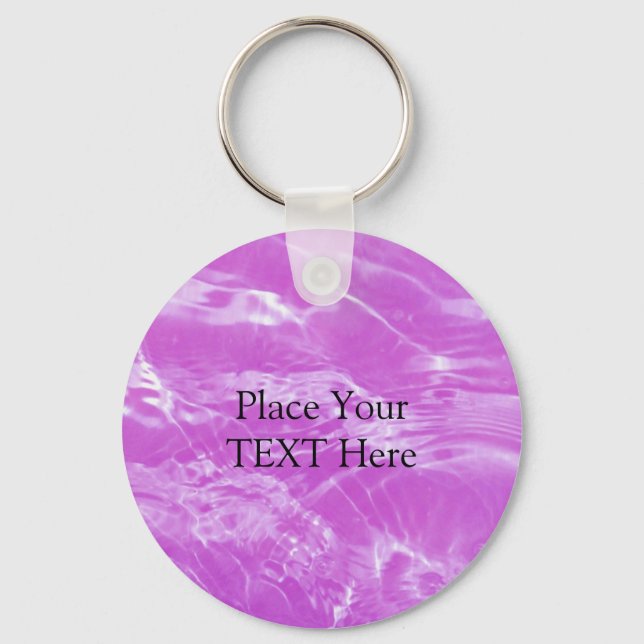 Pink Water Ripple Keychain (Front)