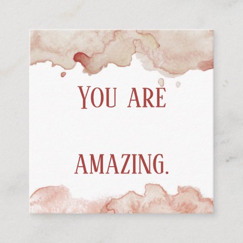 Pink Watercolor Affirmation Cards