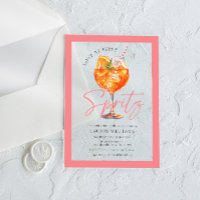 Pink Watercolor Aperol Spritz Bridal Shower