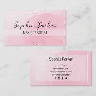 Pink Watercolor Background 