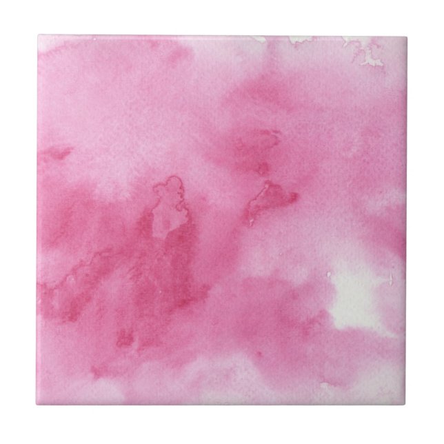 pink watercolor background for your tile (Front)