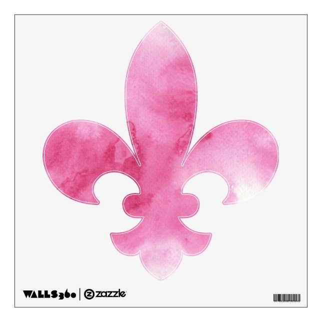 pink watercolor background for your wall sticker (Front)