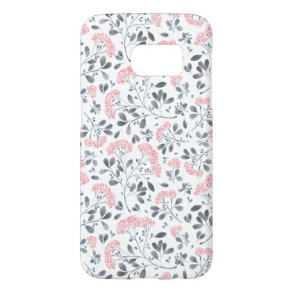 Pink Watercolor Blossoms Phone Case