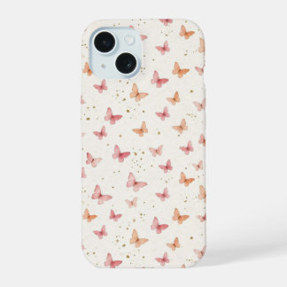 Pink Watercolor Butterflies Phone Case - Boho Flor
