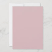 Pink Watercolor Cherry Blossoms Wedding Invitation (Back)