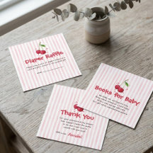 Pink Watercolor Cherry Books for Baby