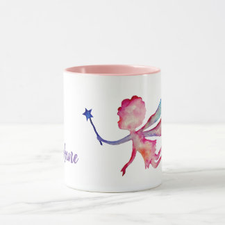 Pink watercolor fairy Custom Combo Mug