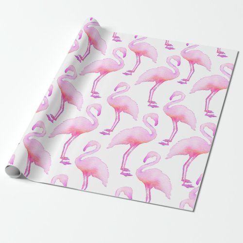 Pink  Watercolor Flamingo  Tissue Paper