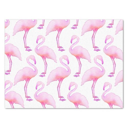 Pink Watercolor Flamingo  Tissue Paper
