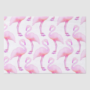Pink Watercolor Flamingo  Tissue Paper