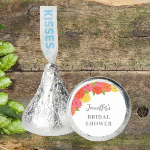 PINK WATERCOLOR FLORAL BRIDAL SHOWER HERSHEY®'S KISSES®