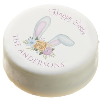Pink Watercolor Floral Bunny Ears Easter Egg Hunt