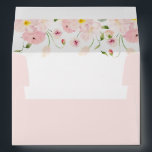 Pink Watercolor Floral Elegant Envelope Address<br><div class="desc">Pink Watercolor Floral Elegant Envelope Address</div>