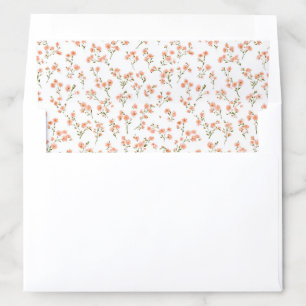 Pink Watercolor Floral Envelope Liners