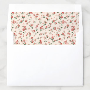 Pink Watercolor Floral Envelope Liners
