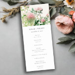 Pink Watercolor Floral Garden Wedding Program<br><div class="desc">Soft Subtle Pink Watercolor Floral Garden Theme Collection.- it's an elegant script watercolor Illustration of soft watercolor pink blush florals perfect for your summer spring and country wedding & parties. It’s very easy to customize, with your personal details. If you need any other matching product or customization, kindly message via...</div>