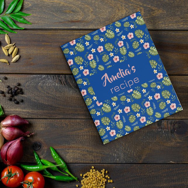 Pink watercolor floral pattern  mini binder (Creator Uploaded)