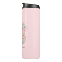 Watercolor Personalized Name on 25oz Frosted Glass Tumbler