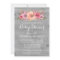 Pink Watercolor Floral Rustic Wood Baby Shower