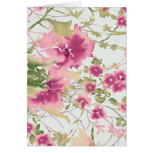 Pink Watercolor Flowers (Front)