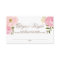 Pink Watercolor Flowers Baby Shower Diaper Raffle