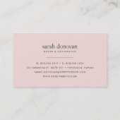 Pink Watercolor French Macarons Bakery Business Card (Back)