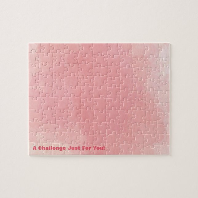 Pink Watercolor Frustrating Puzzle (Horizontal)