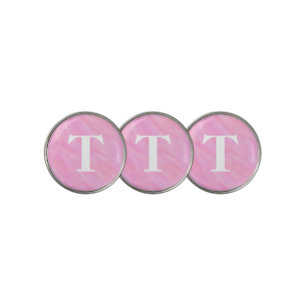 Pink Watercolor Golf Ball Markers