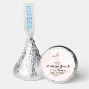 Pink Watercolor Goose Girl Baby Shower Hershey®'s Kisses®