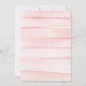Pink Watercolor Gradient Oh Baby Shower Invitation (Back)
