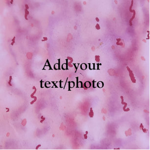 Pink watercolor hand painted abstract text add nam cutout