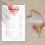 Pink Watercolor Heart Salon Service Menu Flyer