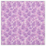 Pink watercolor lilac flowers fabric